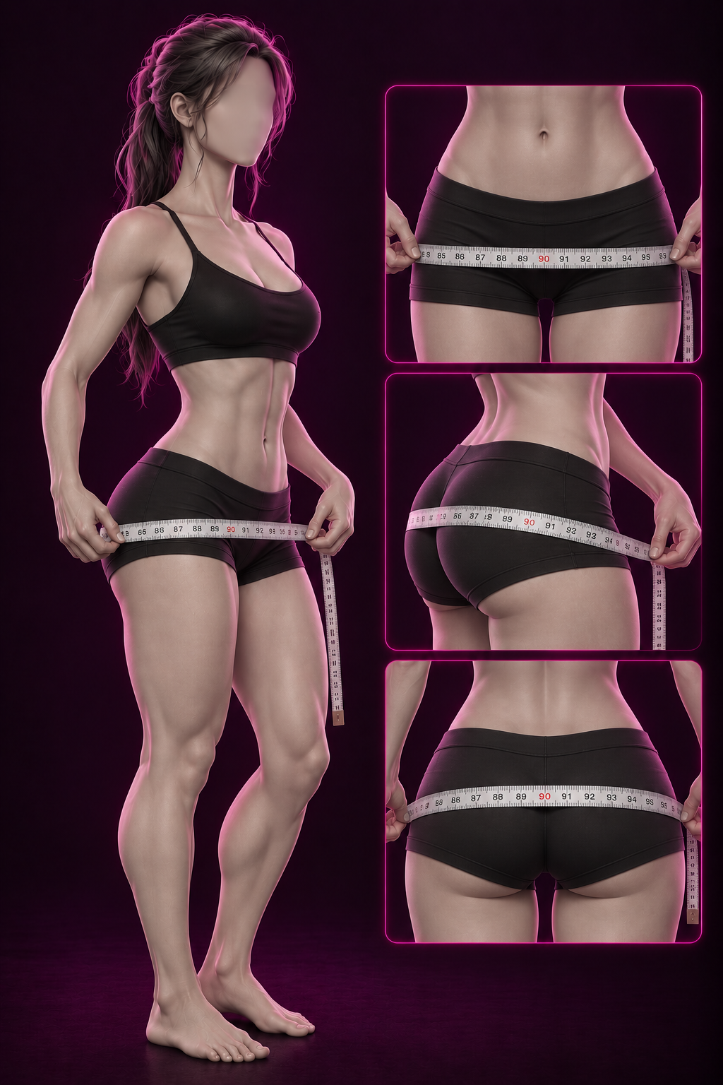 How to measure female hip circumference
